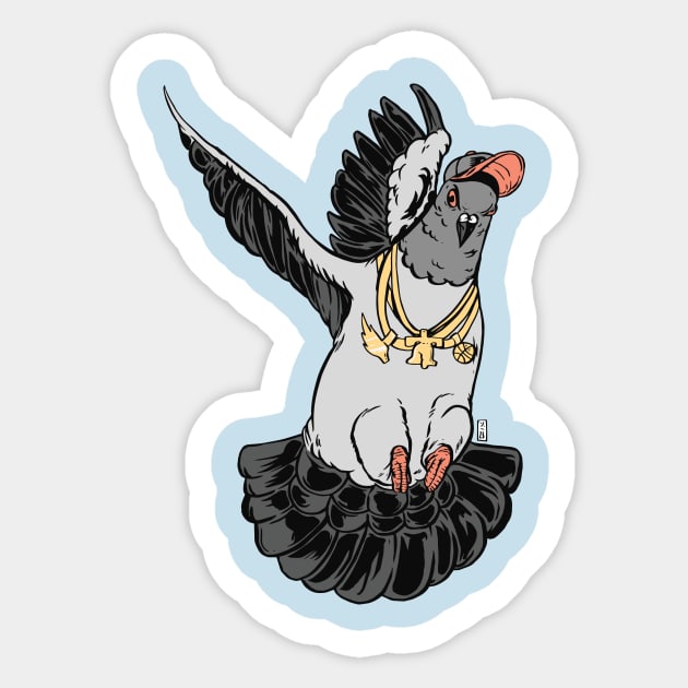 These Philly Pigeons Sticker by Thomcat23